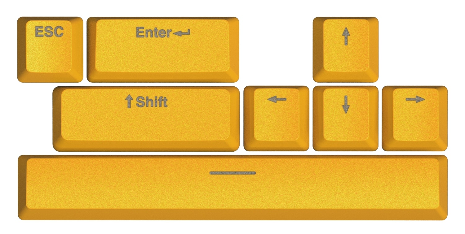 Набір кейкапів Hator PBT Keycaps Autograph Edition Sunny Yellow (HTS-715)